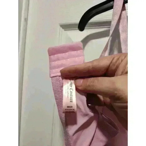 Juicy Couture Sleek &‎ Smooth Bra Sz 38DD Lined Strap Purple JC3819 - Picture 5 of 8